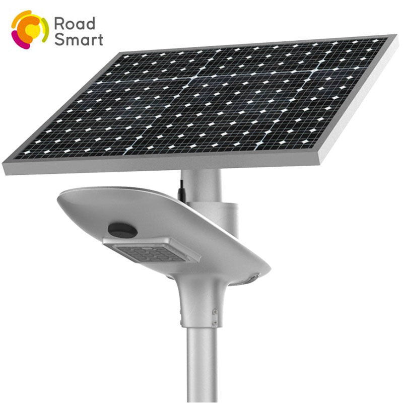 motion sensor led solar street wall light with rotating solar panel
